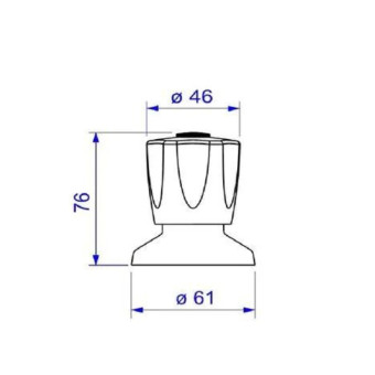 Acabamento de Registro Prata 3/4" - 4900 C50 - Deca