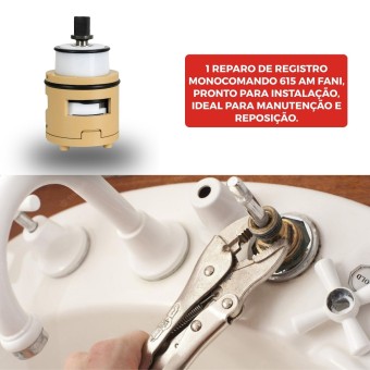 Reparo De Registro Para Torneira Monocomando 615 AM - Fani