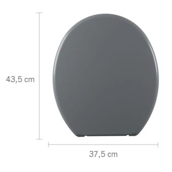 Assento Sanitario Soft Cinza Escuro TPJ/AS - Astra