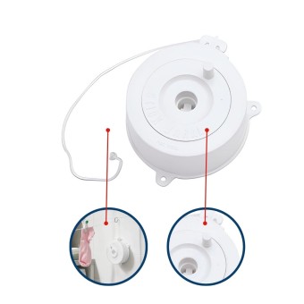 Varal De Parede Stick Branco Com Corda De 18M Secalux