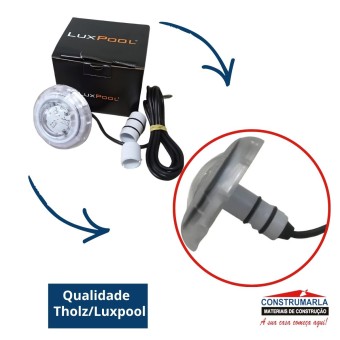 Power Led Refletor Azul Para Piscina 4W LXP Tholz Luxpool