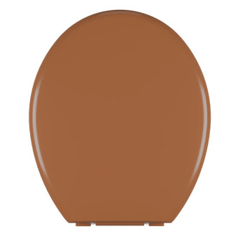 Assento Sanitário Oval Almofadado Caramelo CM2 TPK/AS - Astra