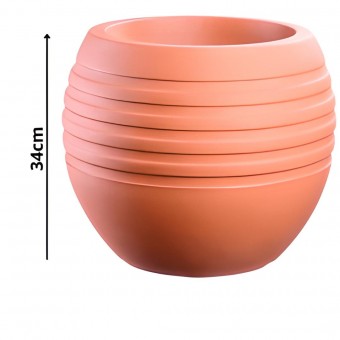 Vaso para Plantas 34 cm Canela Terracota - Afort