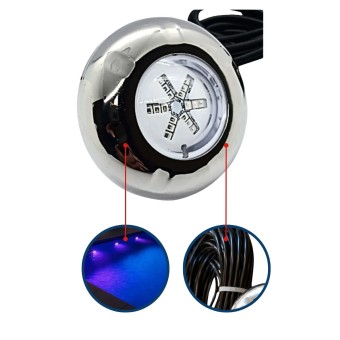 Lampada Piscina Power Led 9w Cabo 20m RGB LXP Inox - Luxpool