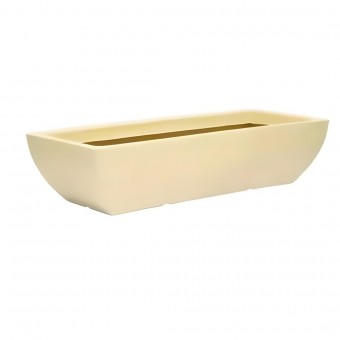 Vaso Para Plantas Jardineira 80cm Retangular Bege - Afort