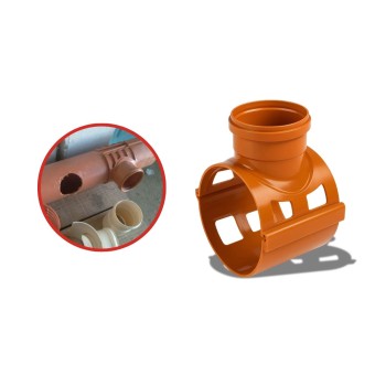 Selim Coletor Esgoto C/ Trava 90° DN150x100 Corr - Tigre