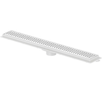 Ralo Linear Com Grelha Branca 70cm Escoamento - Tigre