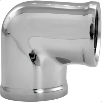 Joelho 1/2x90 Metal Cromado - Jr Metais