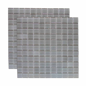 Pastilha Vidro 070 Cinza Claro (2,5X2,5 cm) - Linea Vitral
