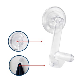Cabide Com Ventosa Transparente AV/CAB - Astra