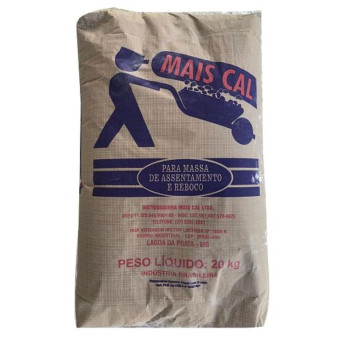 Cal Hidratada 20 Kg - Mais Cal