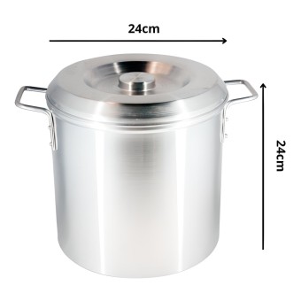 Panela Caldeirão Para Hotel De Alumínio N°24 10 L- Carola