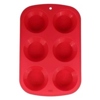Forma Assadeira De Silicone  Cupcake E Muffin Redondo - Mor