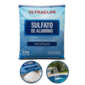 Sulfato de Alumínio 2kg Tratamento Piscina Ultraclor