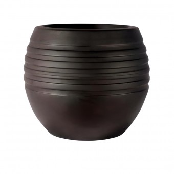 Vaso Para Plantas 24 Cm Canela Preto - Afort