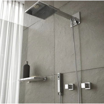 Acabamento Registro C65 1 1/2 Quadrado Cromado - Roma Metais