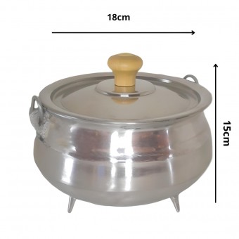Panela Caldeirão Tripe  De Alumínio N°18 3,4 Litros - Carola