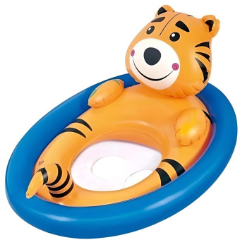Boia Inflável Oval Com Fralda Bichinhos Tigre 1805 - Mor Cor:Laranja