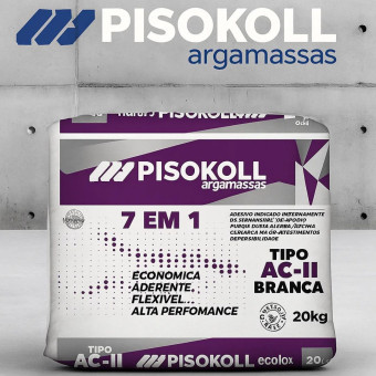 Argamassa AC III Int/Ext 7 Em 1 Branca - Pisokoll