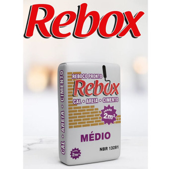Reboco Pronto 3 Em 1 Medio - Rebox