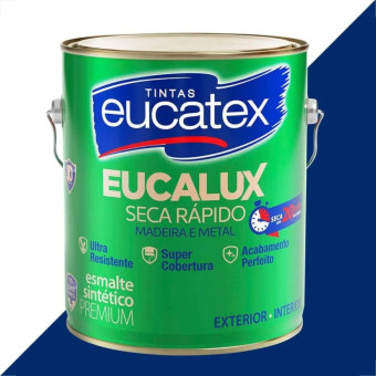 Tinta Esmalte Eucalux Azul Del Rey 3,6lts - Eucatex