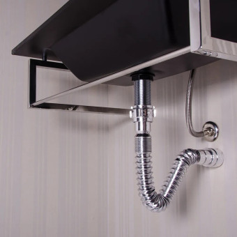 Sifão Flexível Universal P/ Água Quente Cromado Ssum2- Astra
