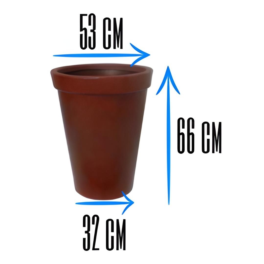 Vaso Testa VASO CONICO FESTONATO IN VETRORESINA - ELBI SPA - Varie Dimensioni | Agraria Di Vita
