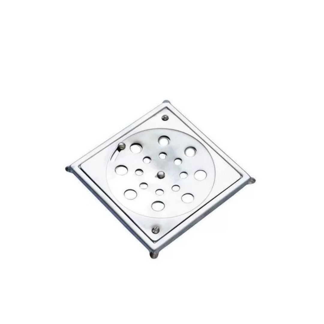 Ralo Inox Quadrado Com Castilho 15 X 15 Cm - Jr Metais | Construmarla