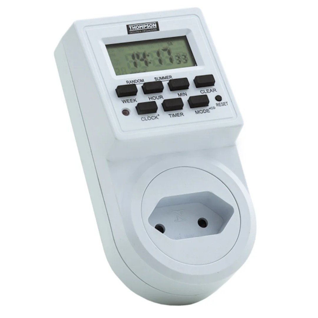 Timer Digital Temporizador Bivolt 127 V / 220 V - Thompson | Construmarla